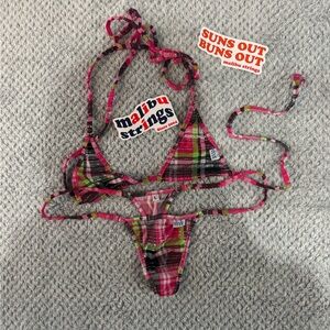 Vibrant Plaid Bikini